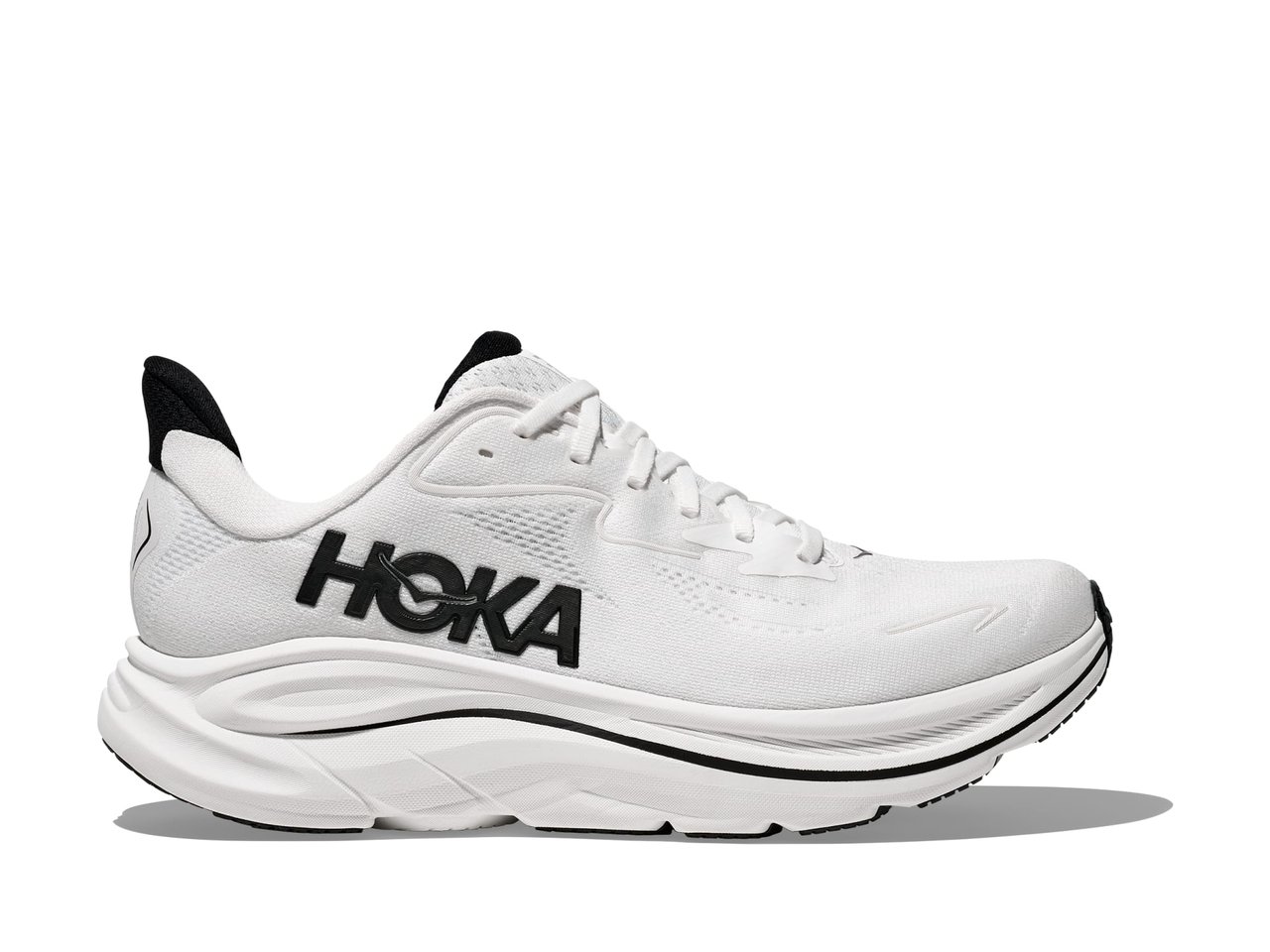 Giày chạy bộ HOKA Clifton 10 màu trắng xanh