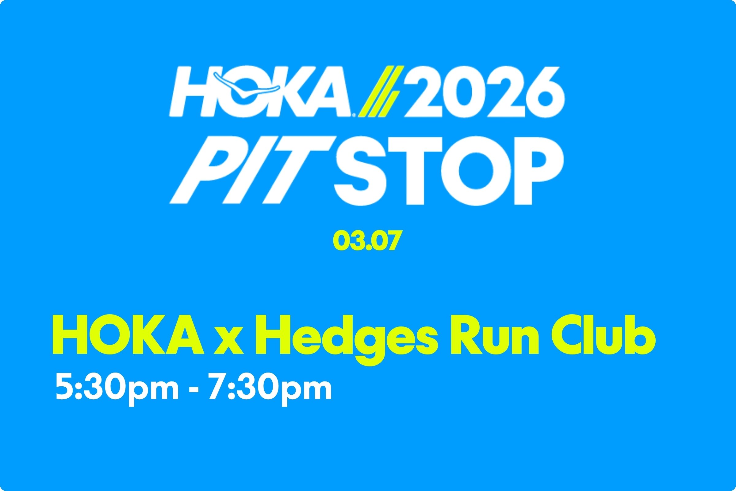 HOKA x Hedges Run Club