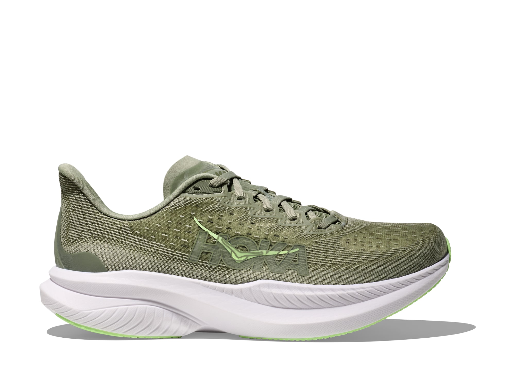 Shop Mens Mach 6 Forest Lichen/Tart Apple | HOKA