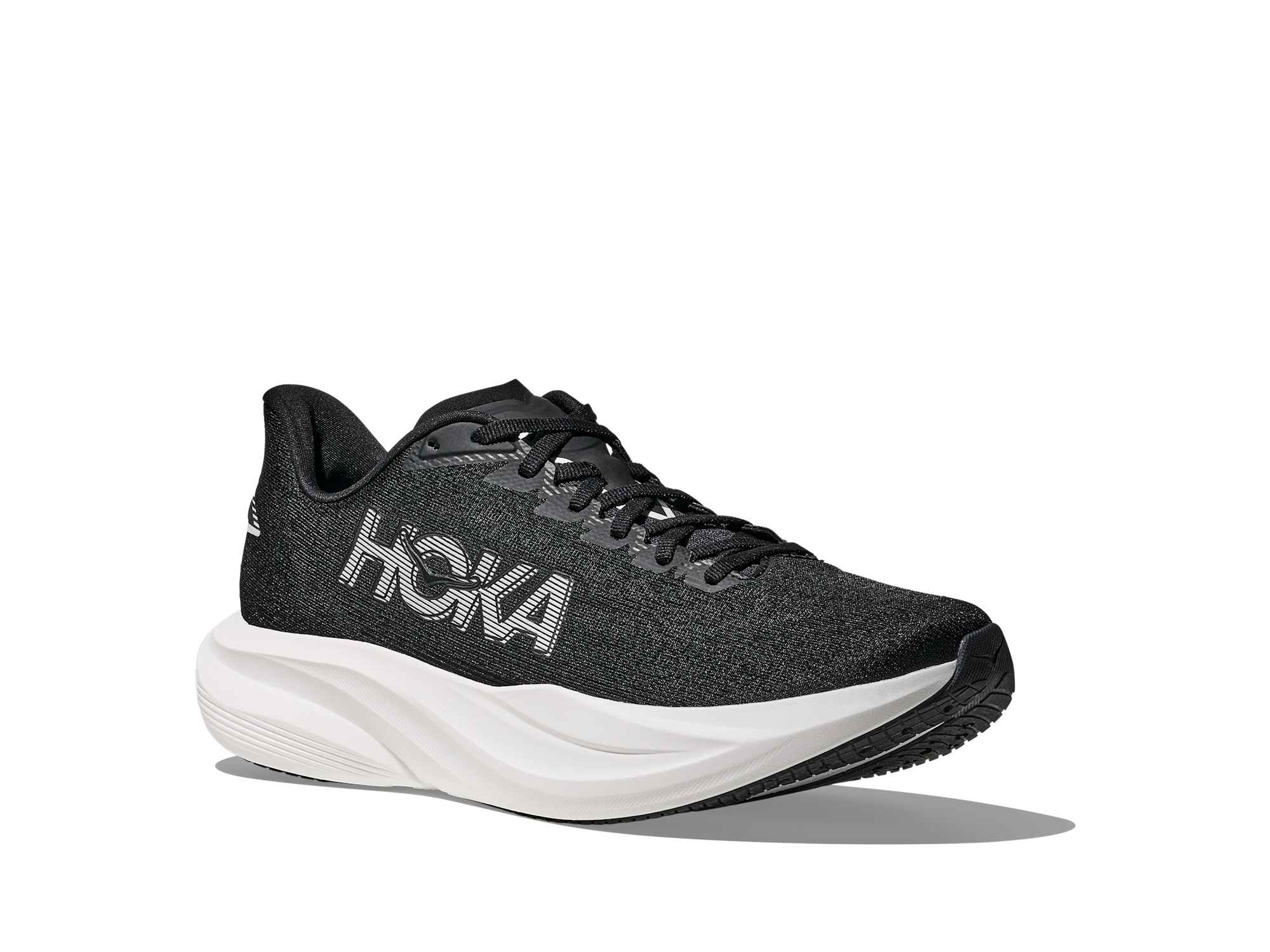 Shop Womens Mach 7 wide Black / White | HOKA
