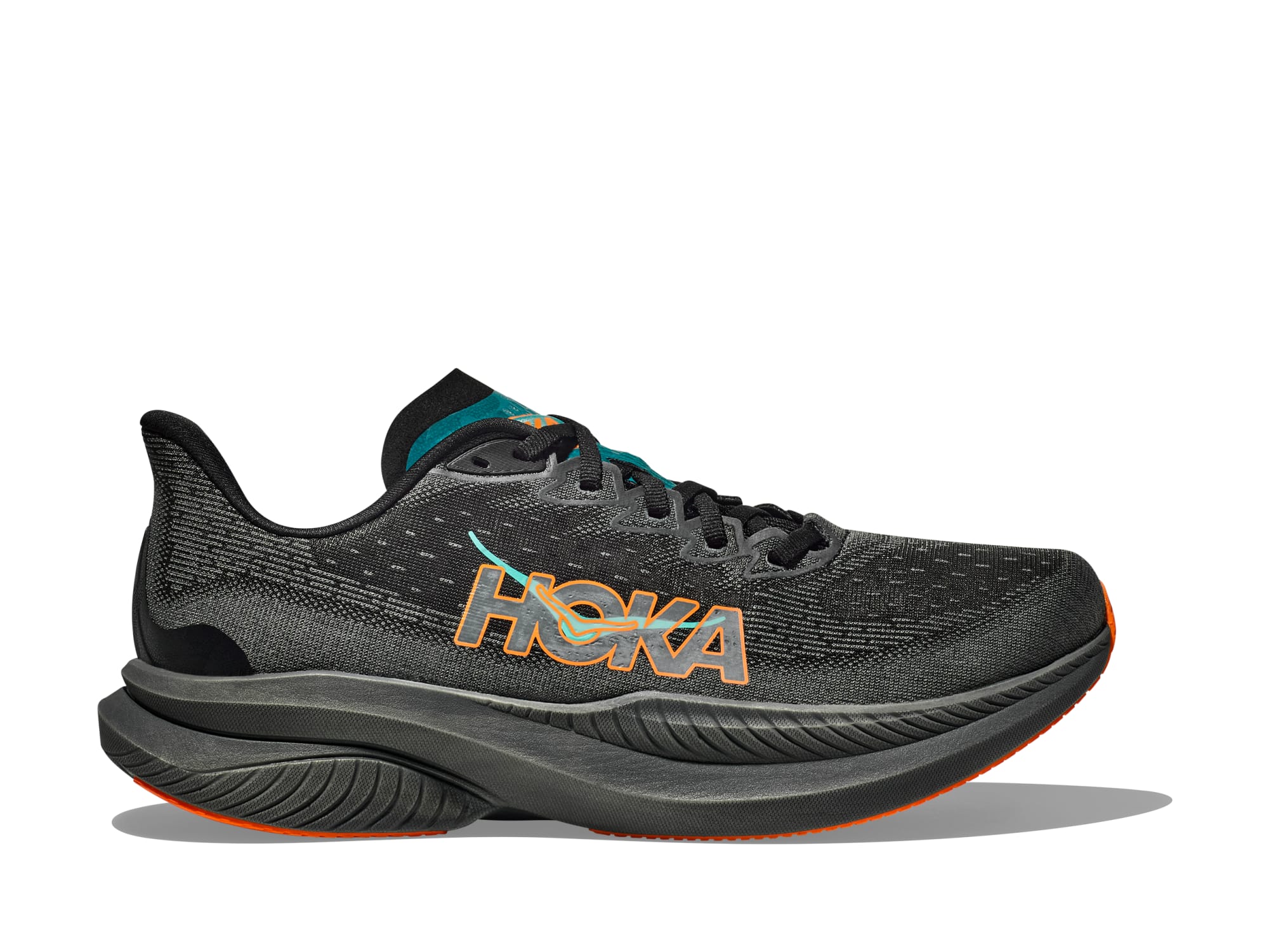 Shop Mens Mach 6 Black / Outer Orbit | HOKA AU