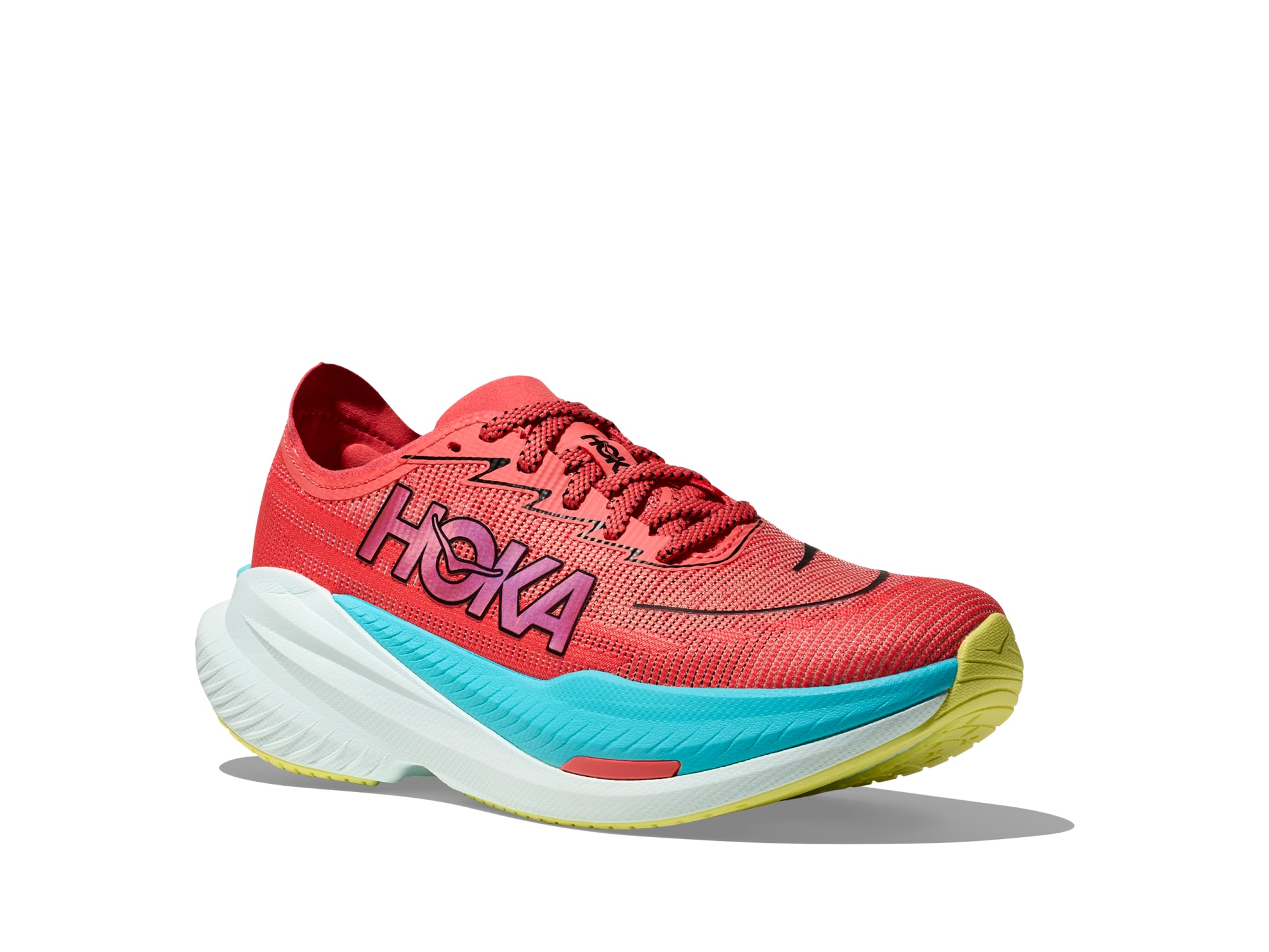 Hoka Mach X 2  Running Shoes Grapefruit Electric Coral 1155119 GFRT Mens 13D HOKA ONE ONE Mach X 2 Running Shoes Mens Size | Mercari main image 3