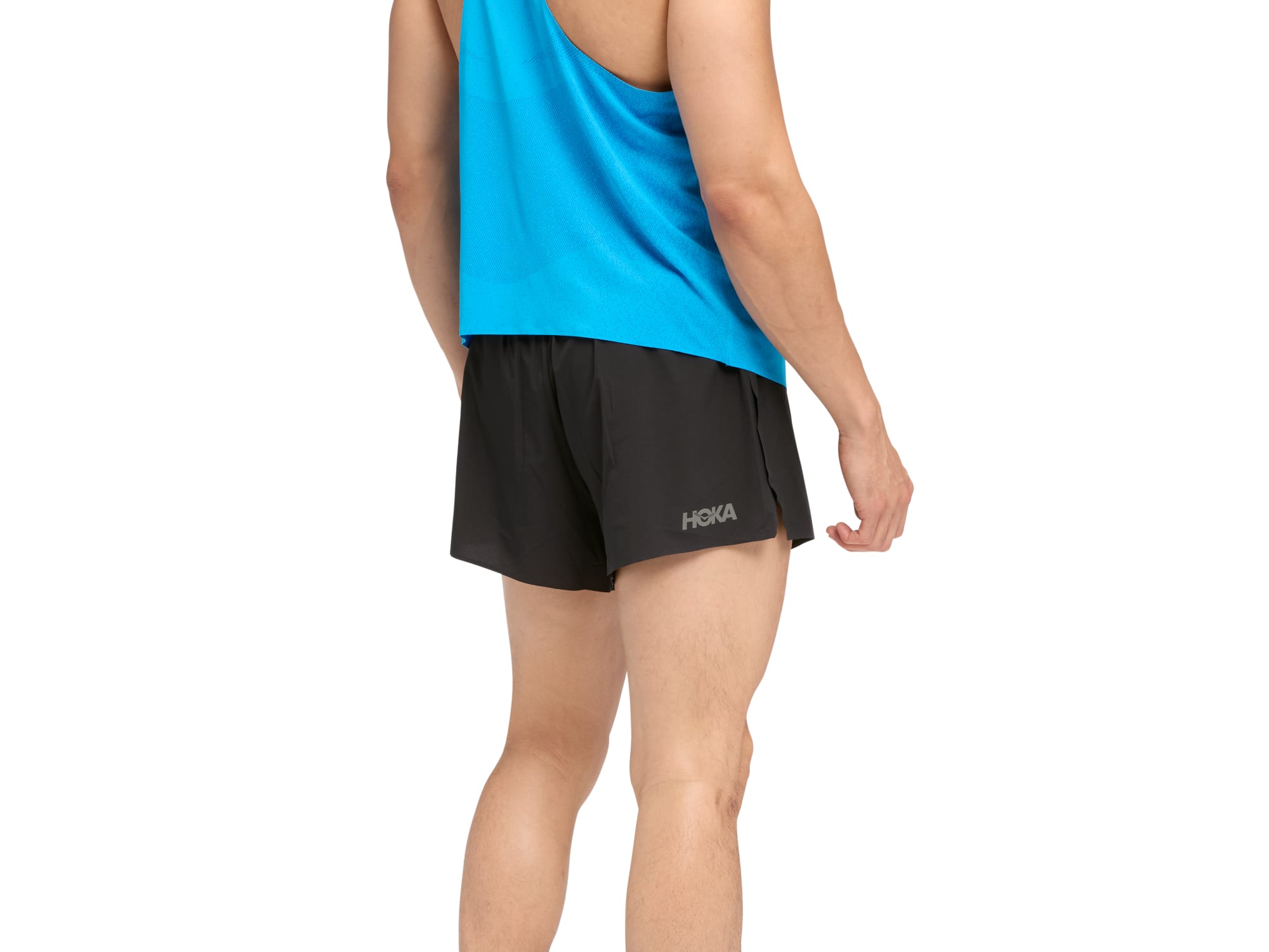 Shop Mens M RACE DAY SPLIT SHORT Black | HOKA