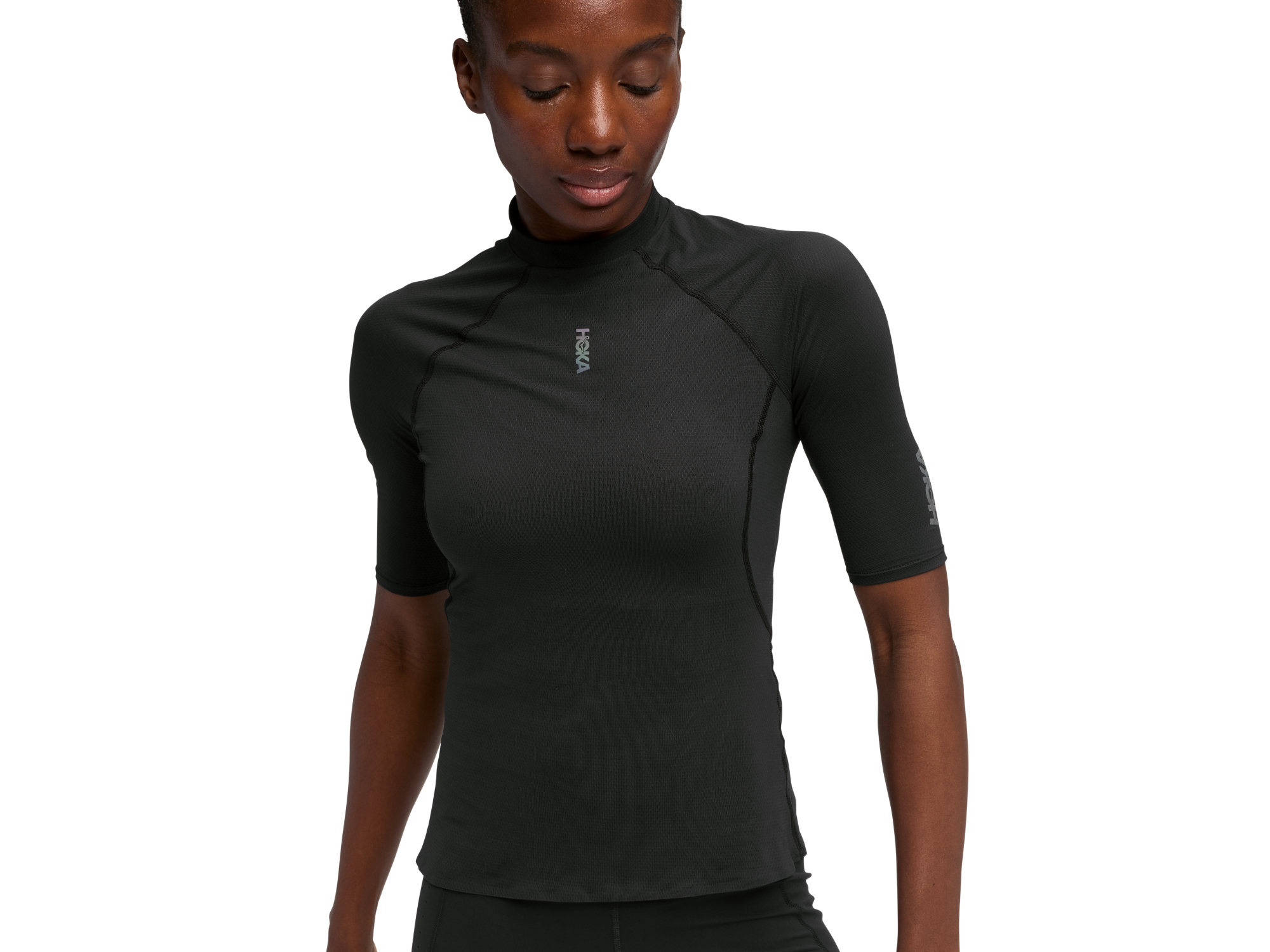 Shop Womens Skybreeze Short Sleeve Black | HOKA AU