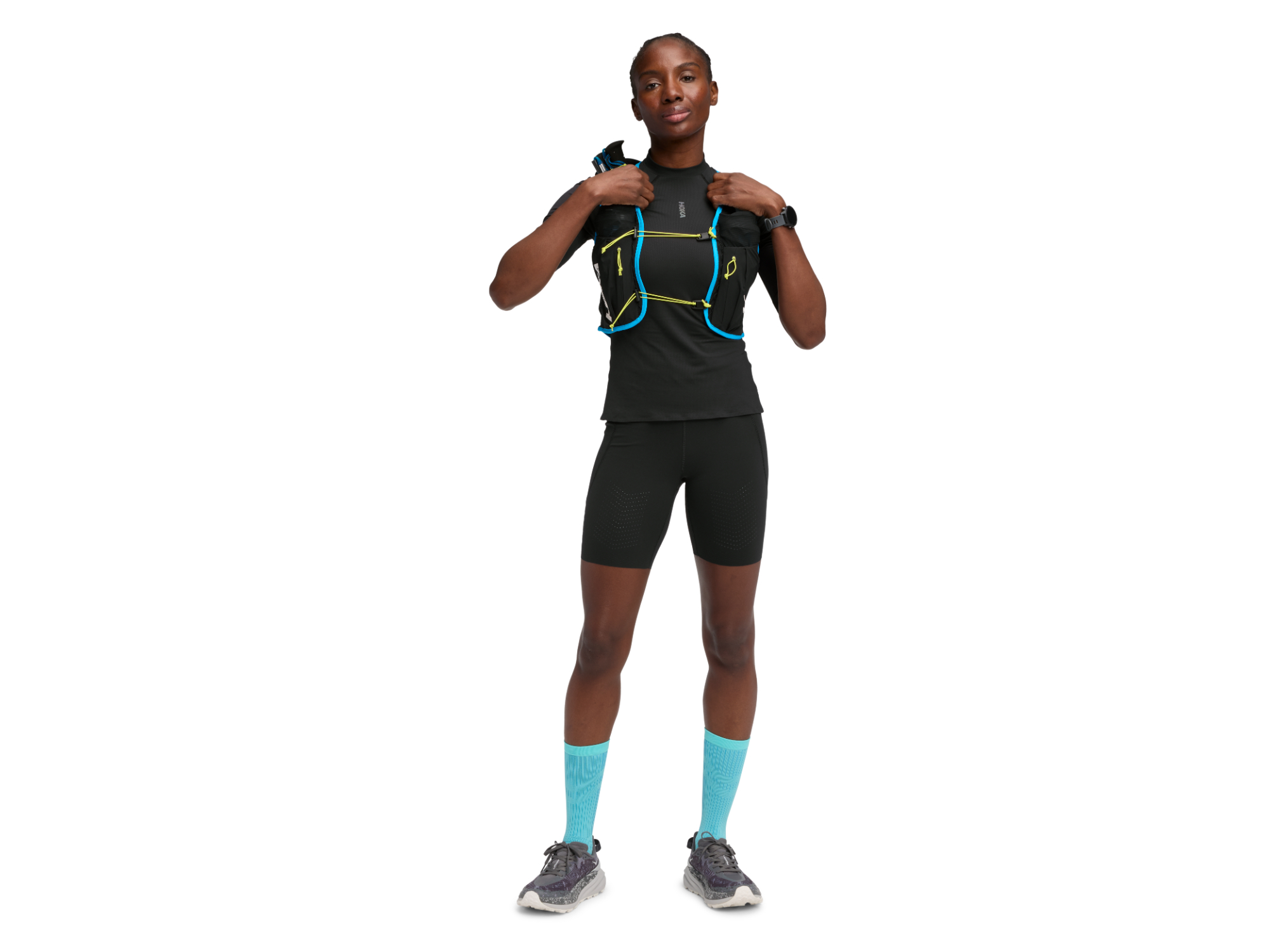 Shop Womens Skybreeze Short Sleeve Black | HOKA AU