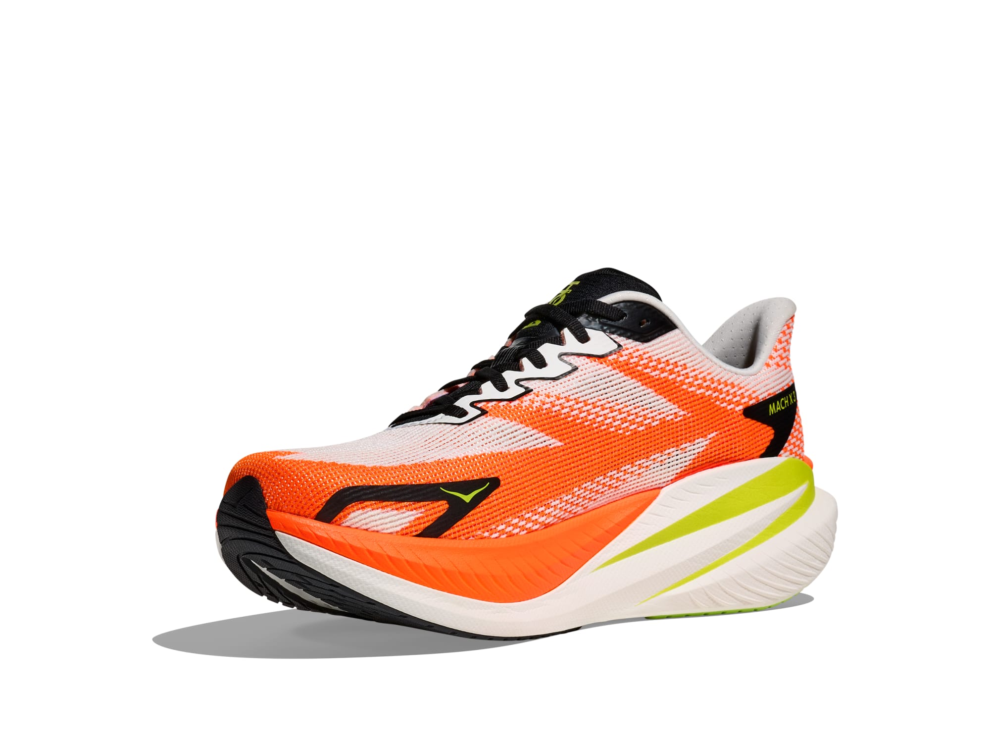 Shop Mens Mach X 3 White / Neon Tangerine | HOKA AU